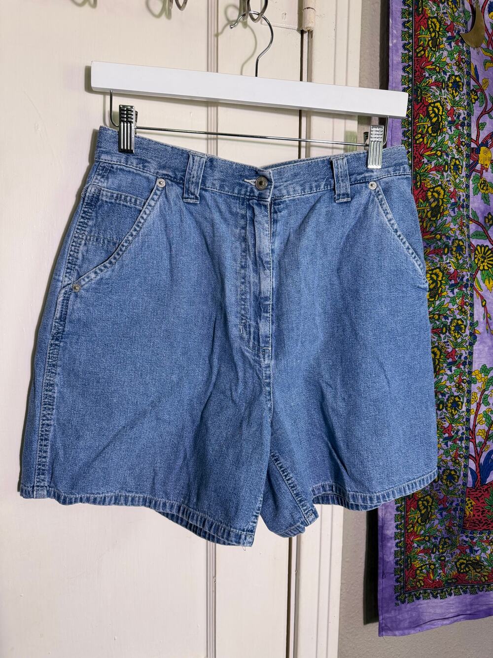 Marsh Landing Denim Carpenter Shorts High Rise Vintage Style - Size 10